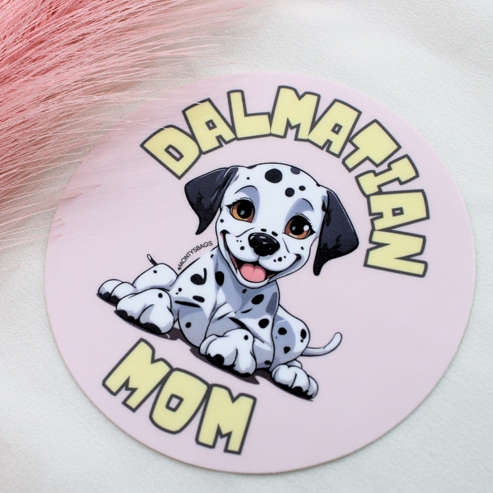 Autocollant vinyle maman dalmatien