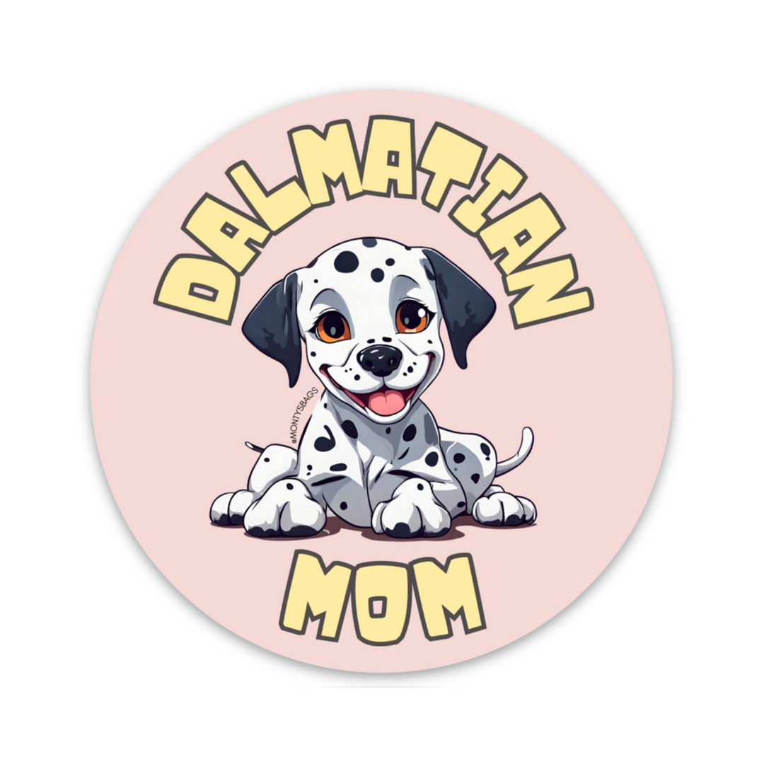 Autocollant vinyle maman dalmatien